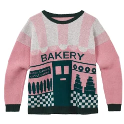 Clearance Bakery Jumper - Teal Lambswool Jumpers