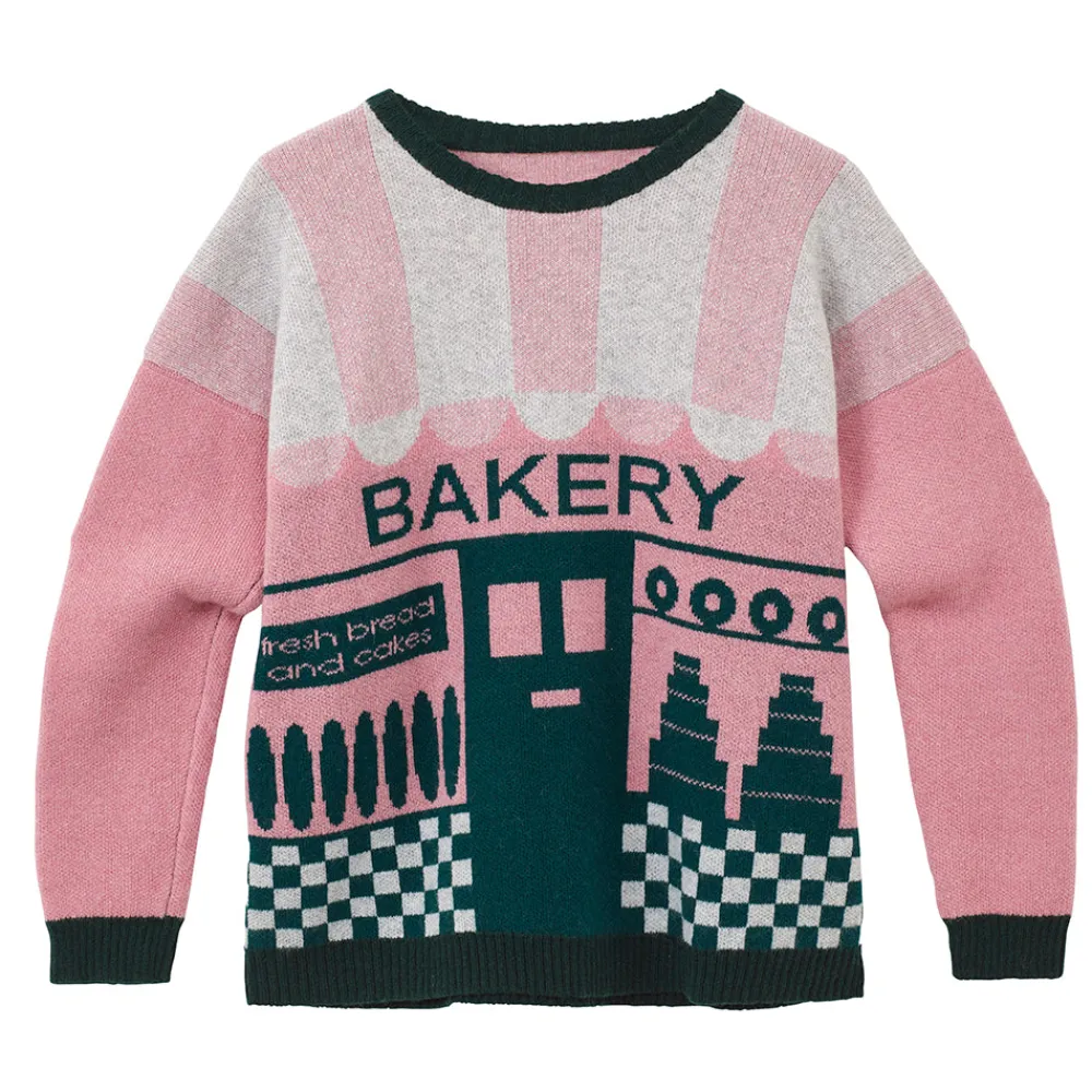 Clearance Bakery Jumper - Teal Lambswool Jumpers