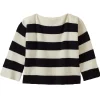 Clearance Bella Jumper - Black & White Lambswool Jumpers