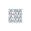 Fashion Blah Blah Face Cloth Face Cloths