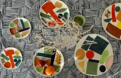 Shop Block + Line Serving Platter Serveware