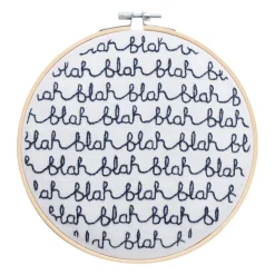 Hot Cotton Clara Blah Blah Embroidery Kit Make Your Own Kits