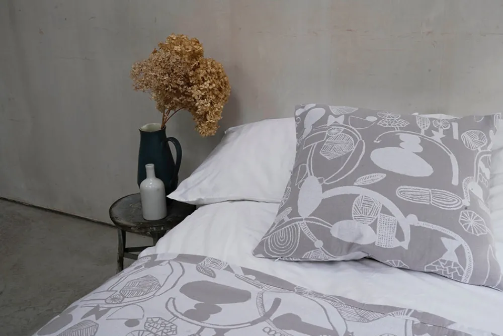 Online Doodle Dance Woven Square Cushion Square Cushions