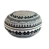 New Frank Pouffe in ZigZag - Black Floor Cushions