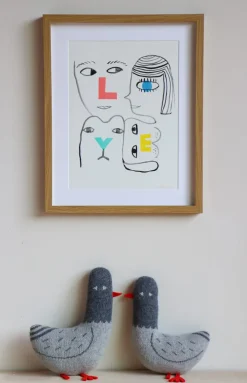 Fashion Love Riso Print Screen Print Wall Art