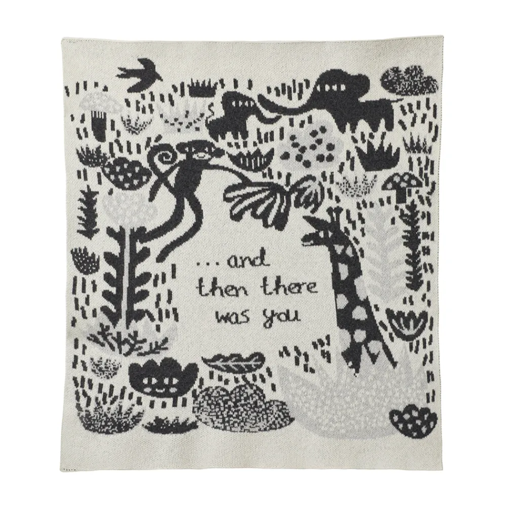 Clearance Menagerie Baby Blanket - Ecru Baby Blankets