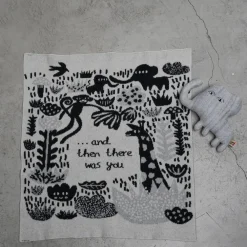 Clearance Menagerie Baby Blanket - Ecru Baby Blankets