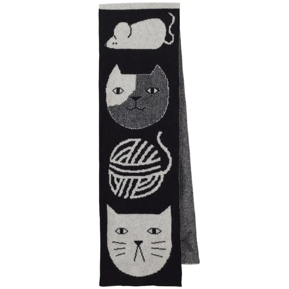 Sale Mog Totem Scarf Black/ White Scarves