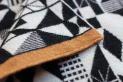 Outlet Monoglyph Blanket Scarf - Black Scarves
