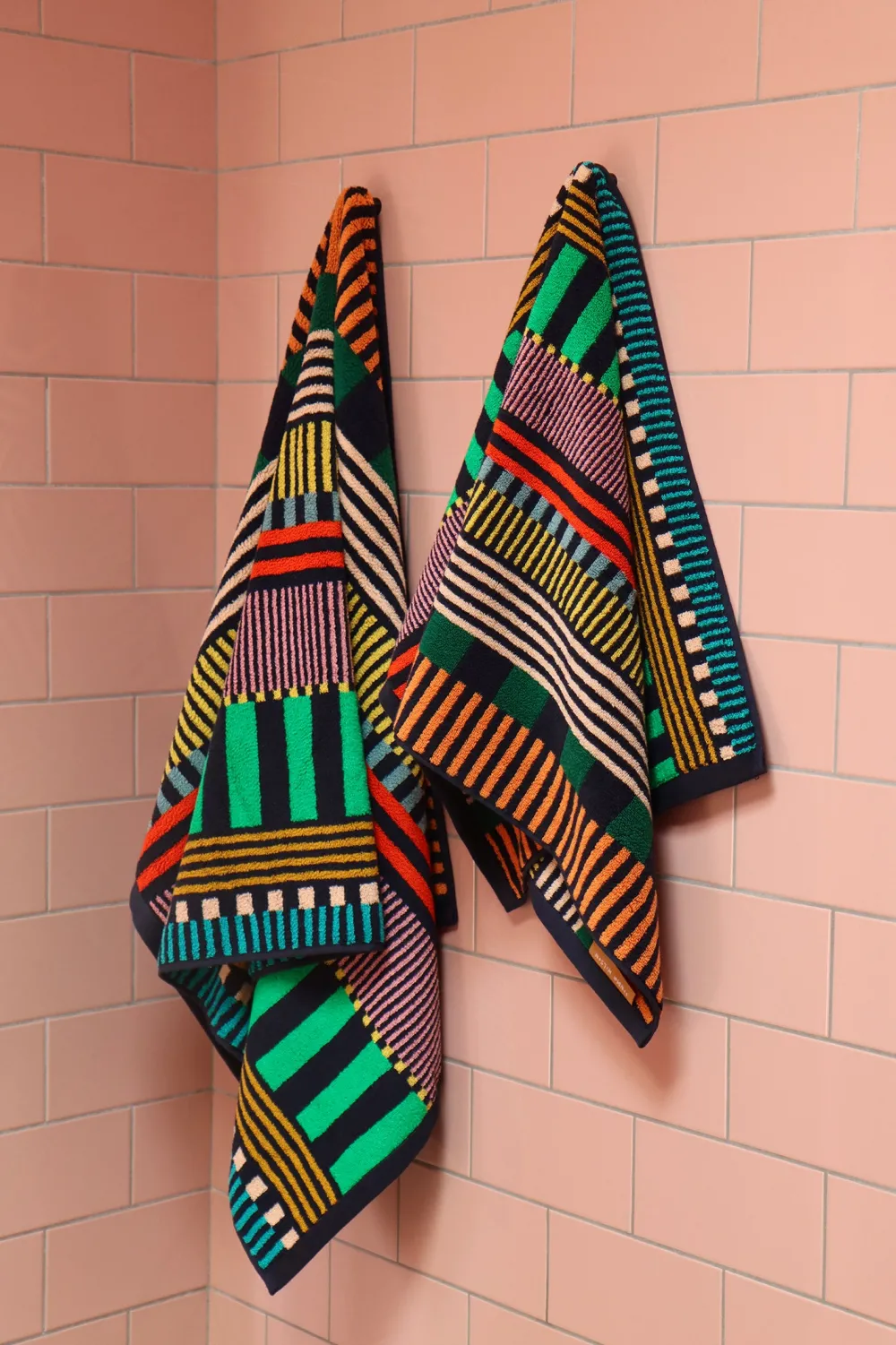 Clearance Multi Stripe Bath Towel Bath Towels + Sheets
