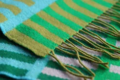 Flash Sale Shiel Lambswool Throw - Green Blankets + Throws