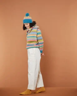 Shop Static Stripe Beanie Hat - Tutti Frutti Hats + Arm Warmers