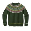 Cheap Ugie Jumper - Forest Green Lambswool Jumpers