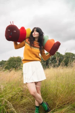 Best Sale Ugie Jumper - Mustard Lambswool Jumpers
